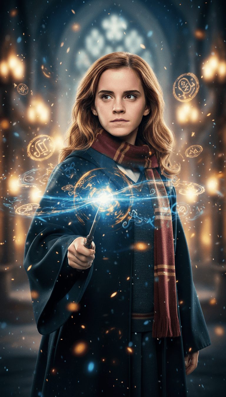 Hermione Granger magical character portrait